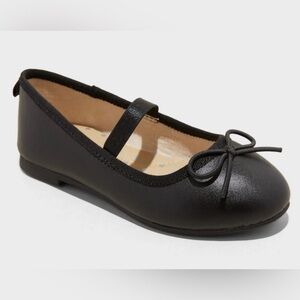 Cat & Jack Slip-On Ballet Flats Black 9T